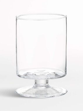 Crate&Barrel Clear candle holder
